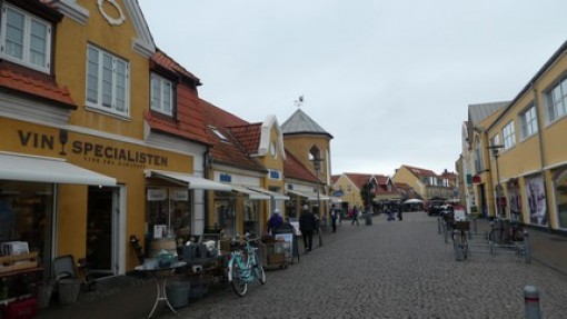 Het winkelcentrum van Skagen