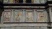 Detail van de mooie gevel van de kerk.