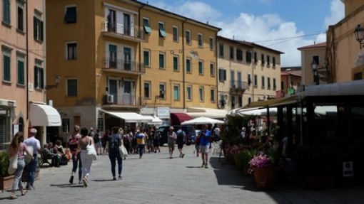 Het oude centrum van Portoferraio.