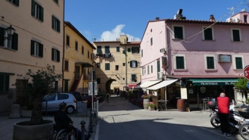 Het oude centrum van Portoferraio.
