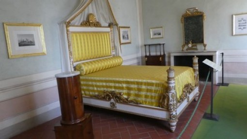 Slaapkamer in het paleis van Napoleon.