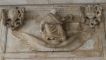 Vrouwe Justitia op de muur in de loggia.