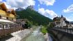 De rivier Avisio bij Pozza di Fassa.