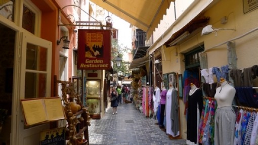 De oude binnenstad van Rethymnon.