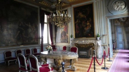 Zaal die nu als trouwzaal wordt gebruikt.