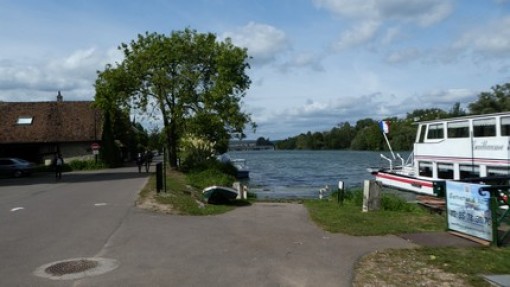 De fietsroute langs de Seine.