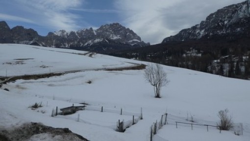Een mooie wandeling naar Cortina.