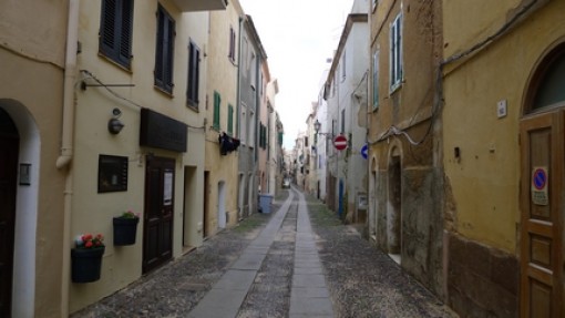 Het oude centrum van Alghero.