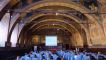 De zaal van de notarissen met het mooie plafond.